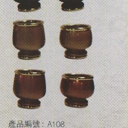 各色系素面銅杯1097