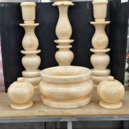 純玉石油燈組-不是壓粉的